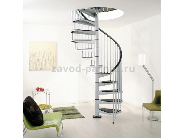 Эстетичная винтовая лестница на второй этаж
