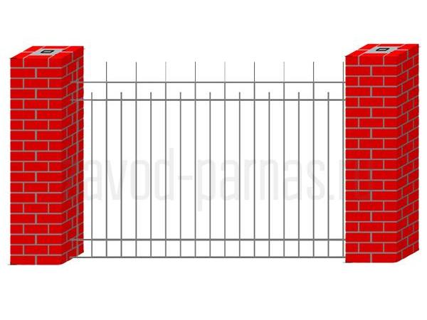 Металлический сварной забор - пример 1