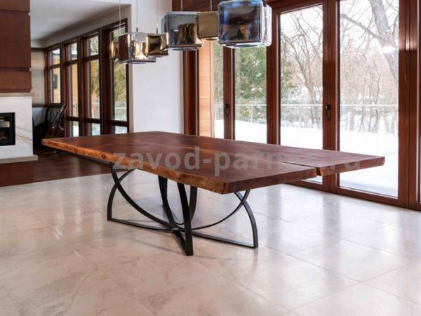 Обеденный столик в лофт стиле из металла и дерева
