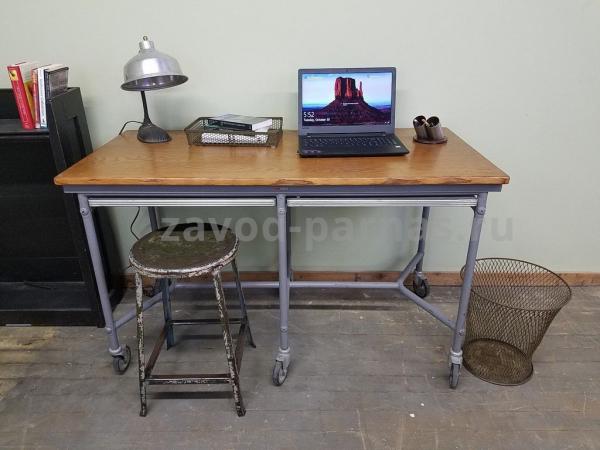 Письменный столик в лофт стиле металл плюс дерево